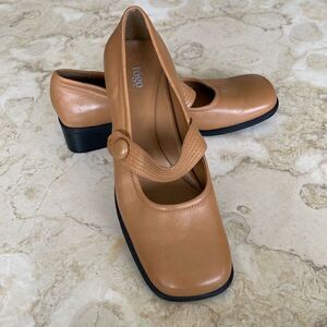 Vintage Square Toe Leather Mary Jane Shoes